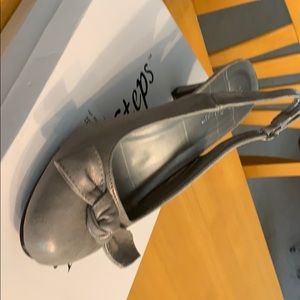 Angel Steps Size 8 Silver Sling Back Shoe